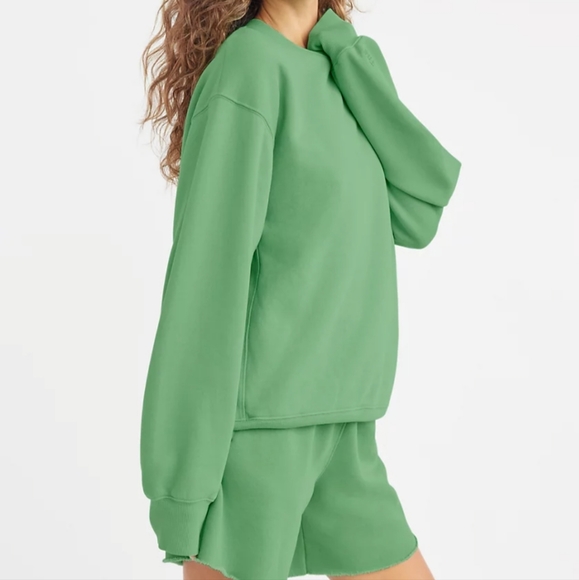 BNWT Tna Extra Fleece Boyfriend Crew Sweatshirt - Picture 2 of 7